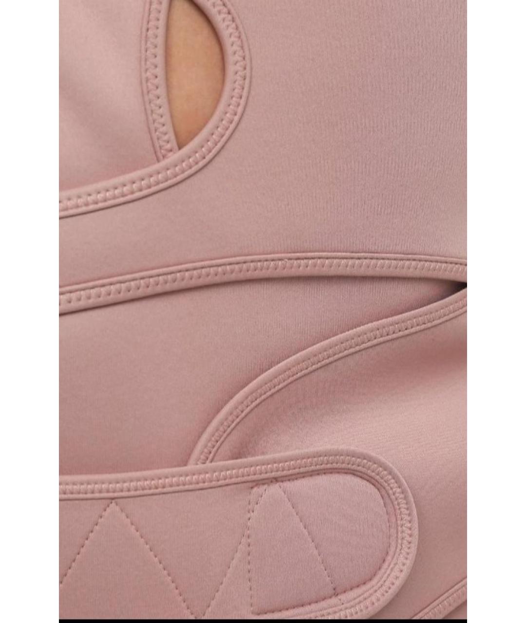 NO. 21 Коралловая полиэстеровая юбка миди, фото 3