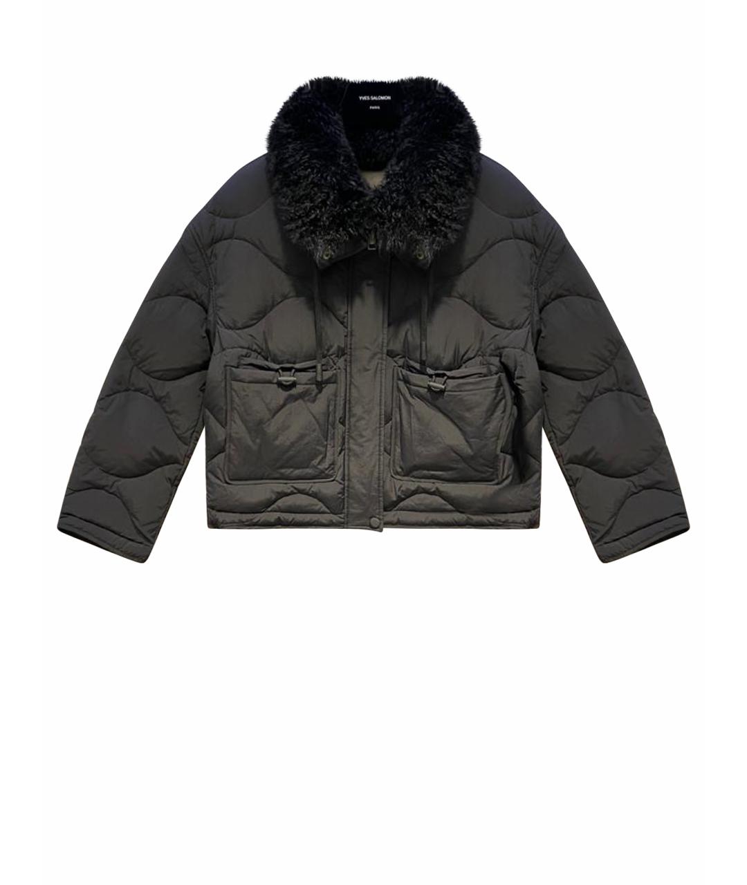 YVES SALOMON Черная полиамидовая куртка, фото 1