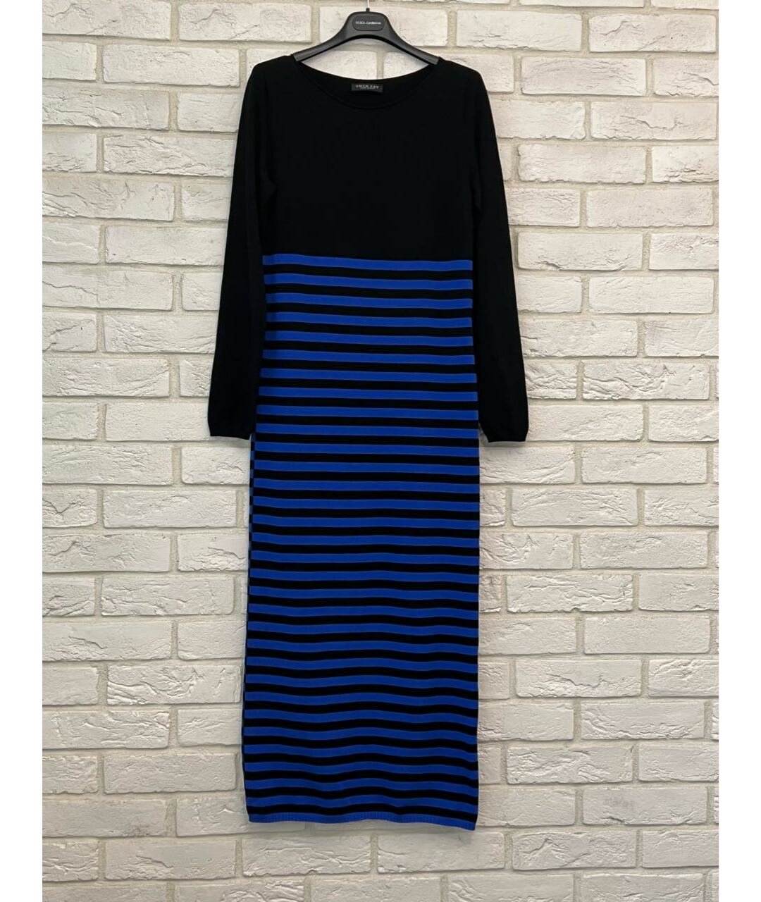 TWIN-SET Синее вискозное повседневное платье, фото 2