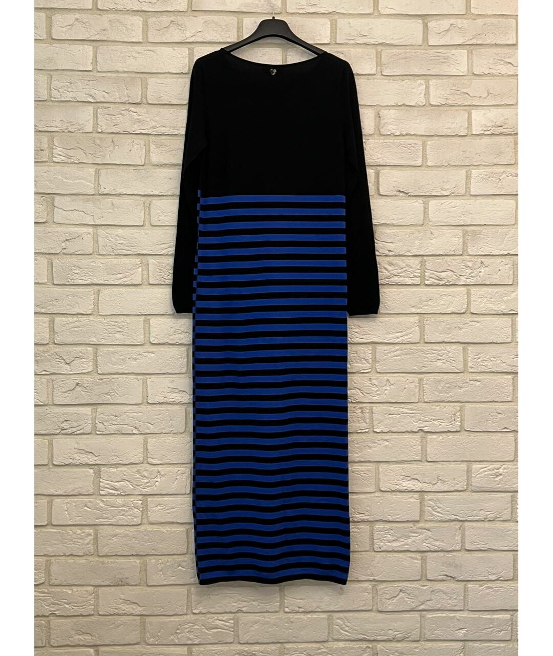 TWIN-SET Синее вискозное повседневное платье, фото 3