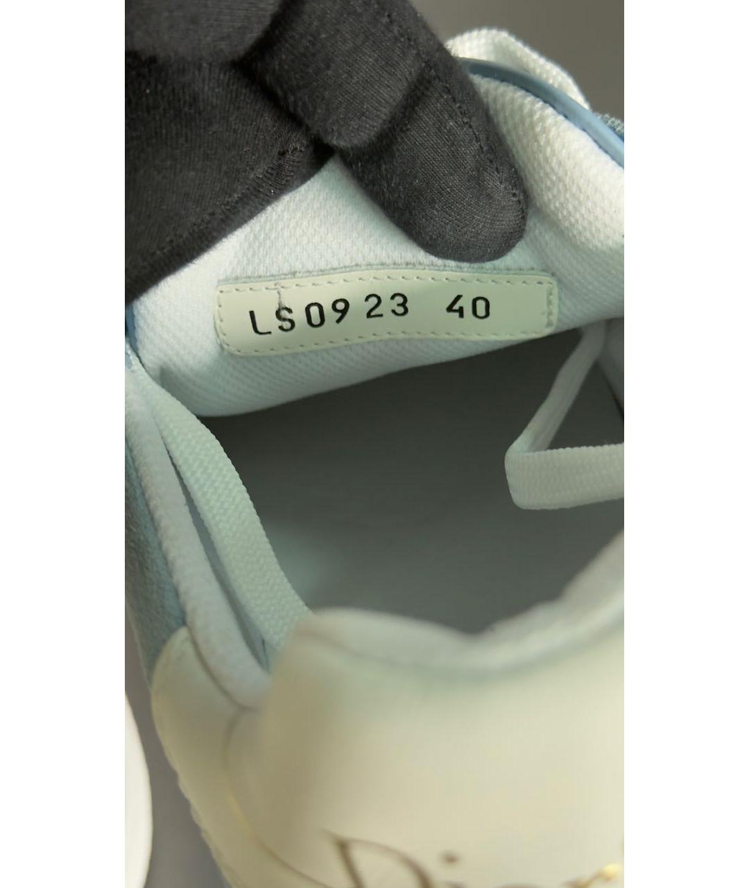 CHRISTIAN DIOR Голубые замшевые кроссовки, фото 8