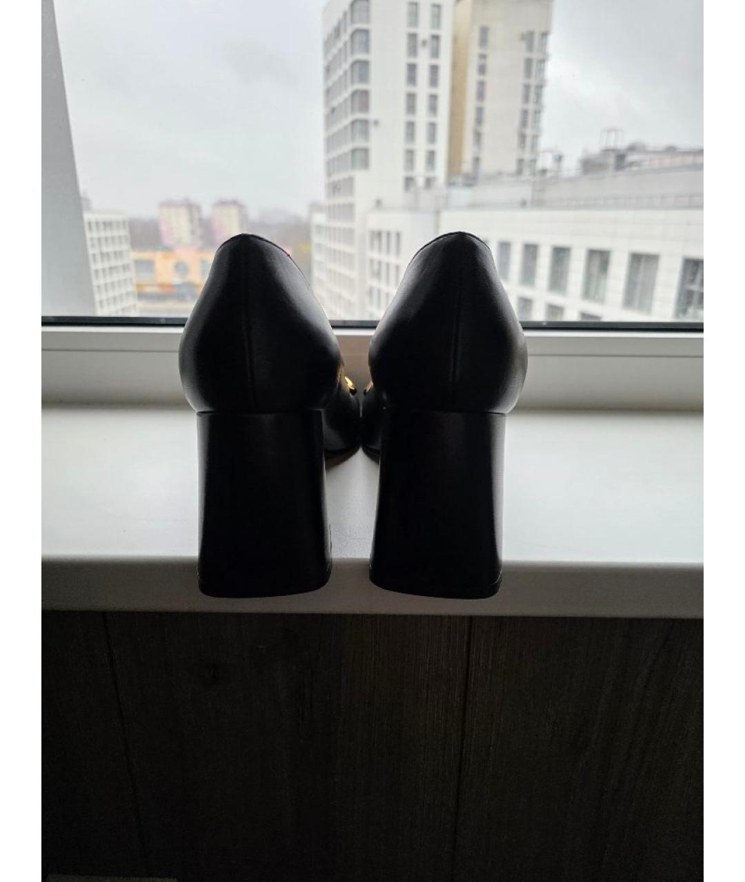 GUCCI Черные кожаные туфли, фото 4