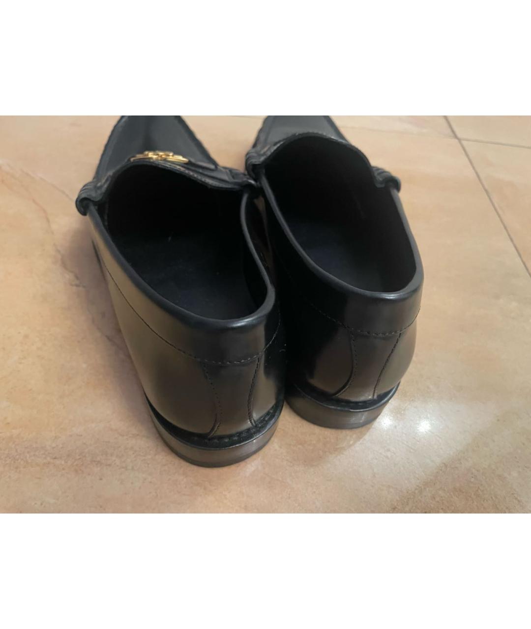 CELINE Черные кожаные мокасины, фото 5
