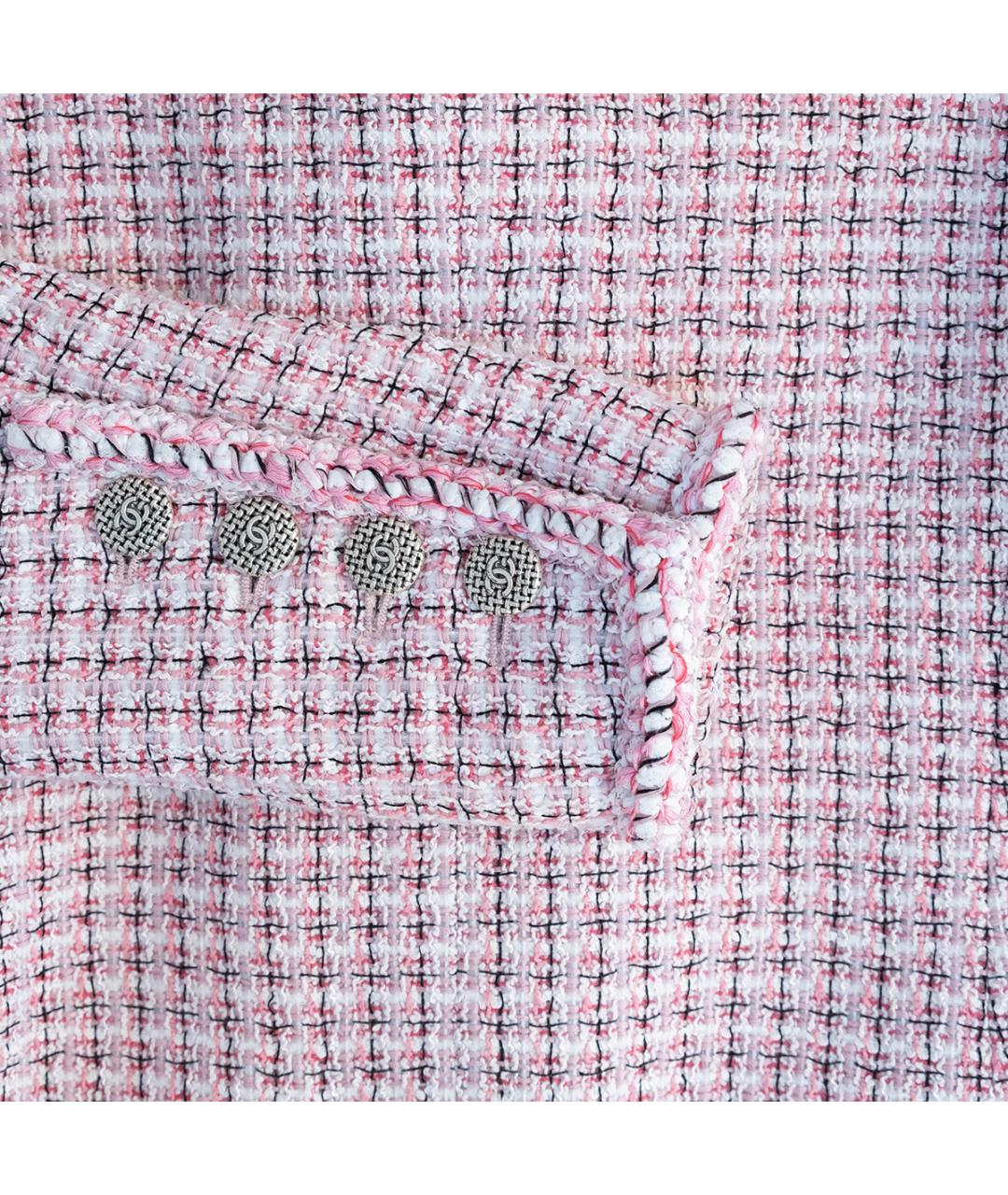 CHANEL Розовый хлопковый жакет/пиджак, фото 5