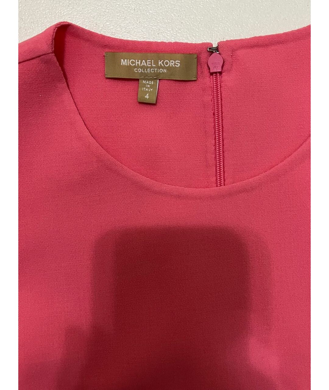 MICHAEL KORS COLLECTION Розовое шерстяное повседневное платье, фото 8