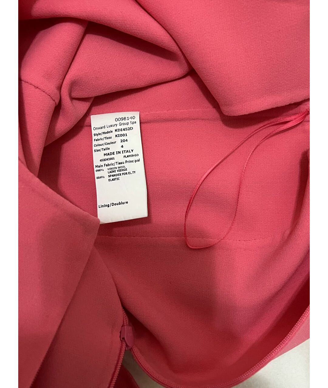 MICHAEL KORS COLLECTION Розовое шерстяное повседневное платье, фото 6
