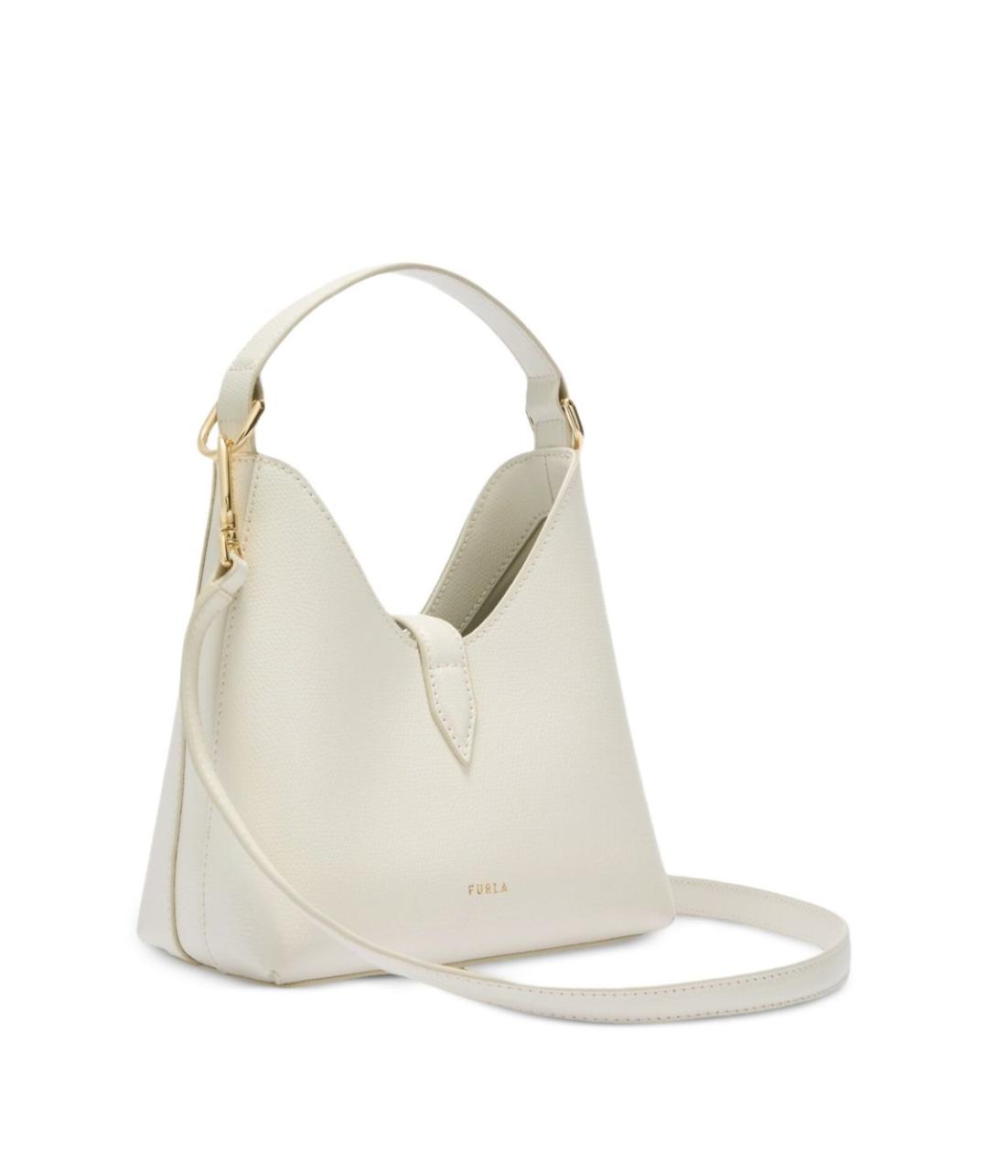 FURLA Белая кожаная сумка через плечо, фото 2