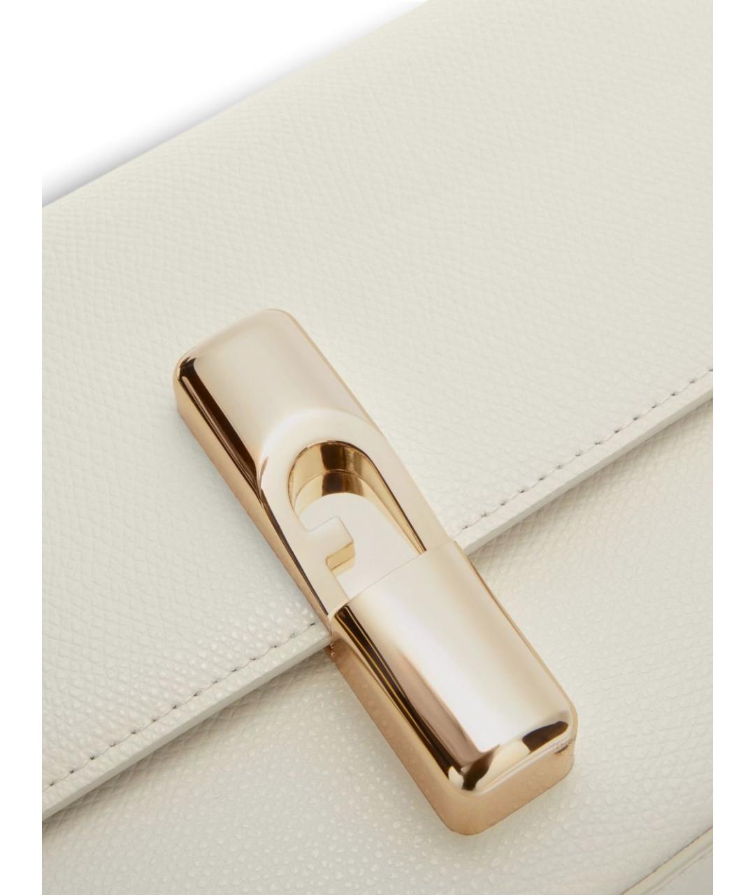 FURLA Белая кожаная сумка через плечо, фото 7