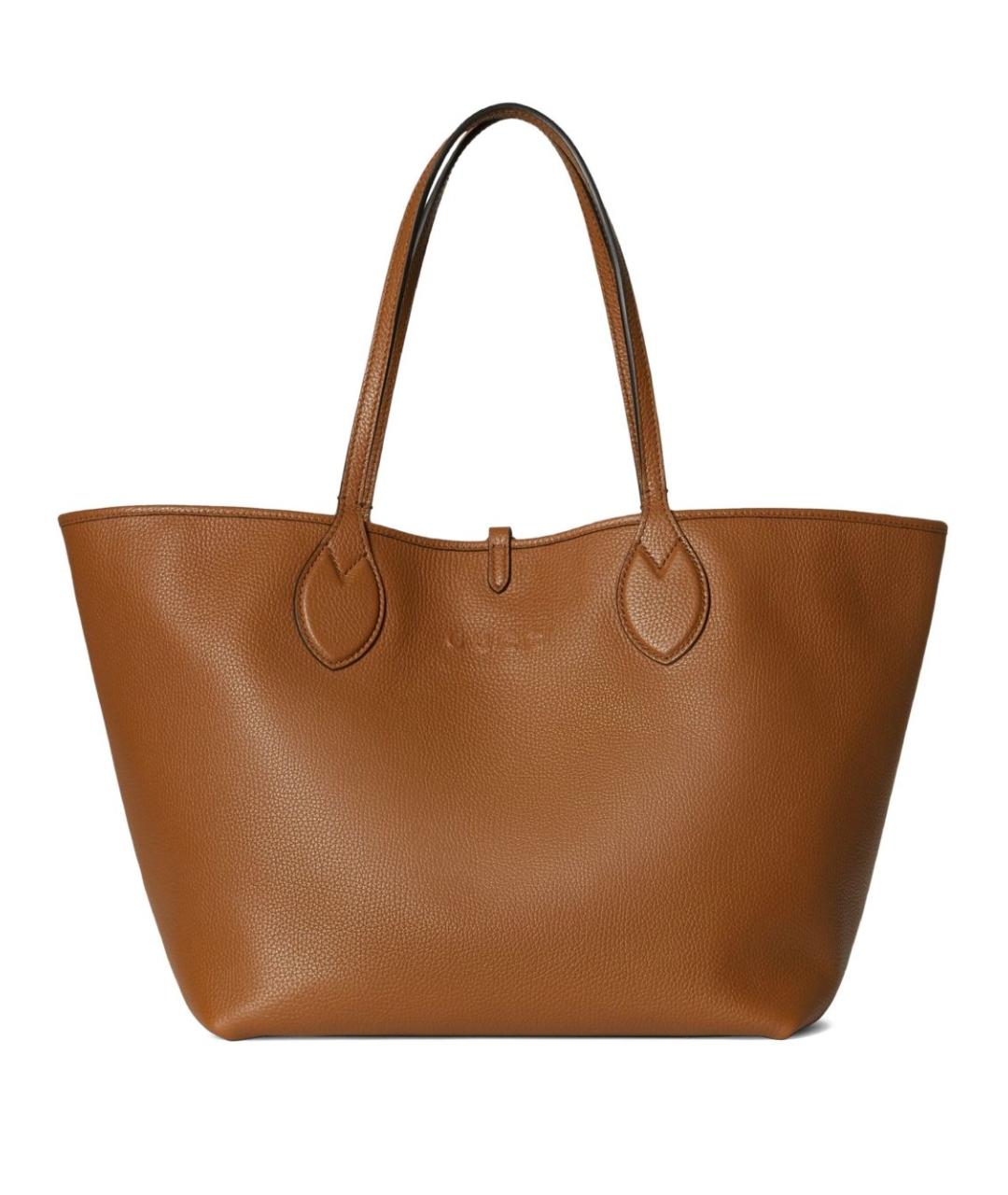 GUCCI Бежевая кожаная сумка тоут, фото 1