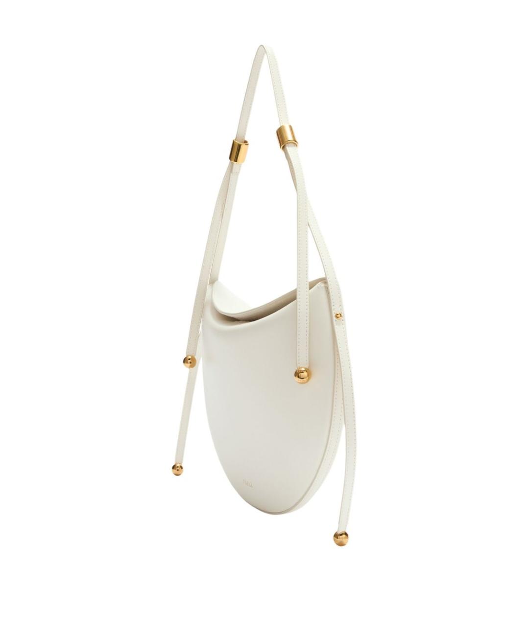 FURLA Белая кожаная сумка через плечо, фото 3