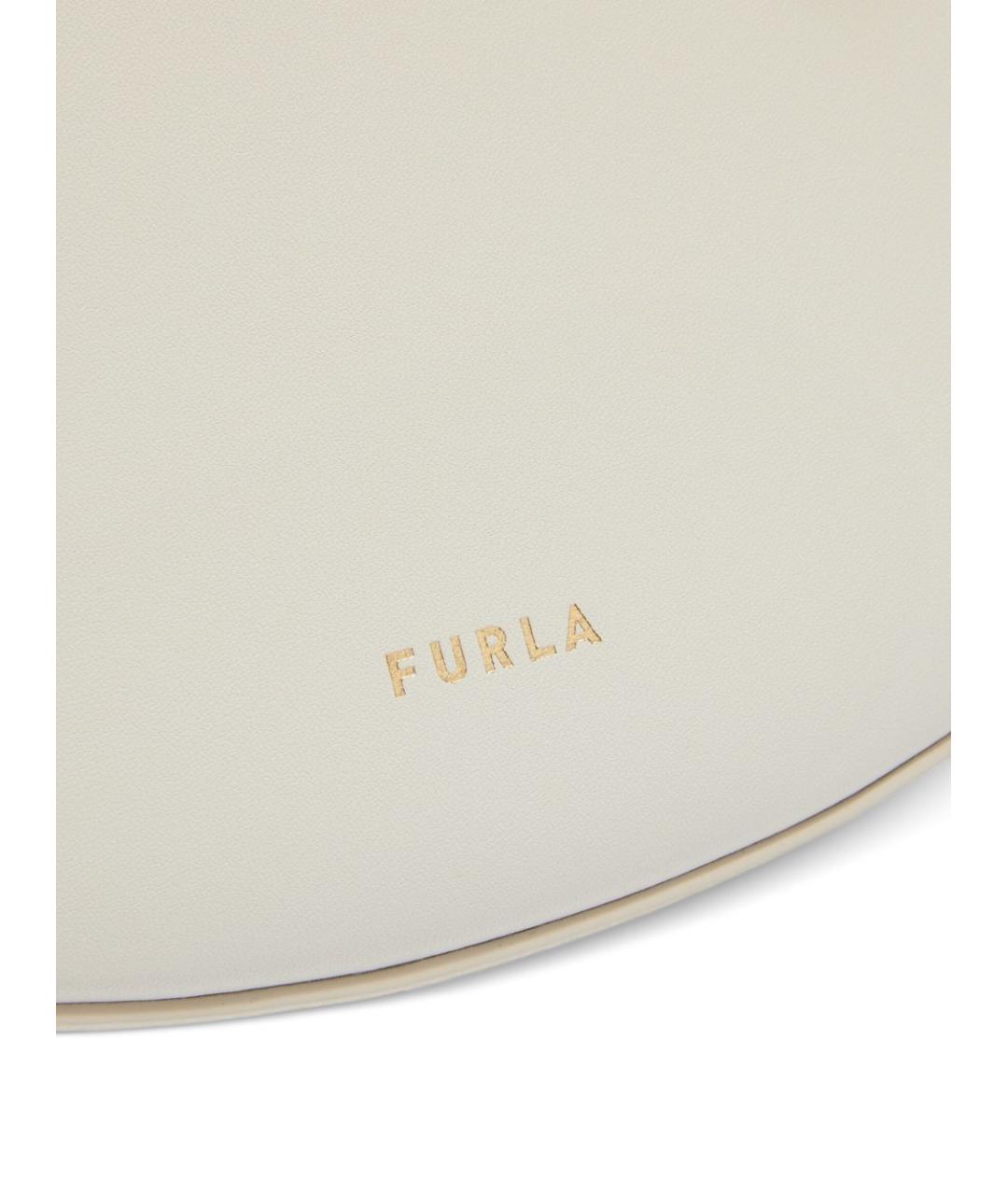 FURLA Белая кожаная сумка через плечо, фото 5