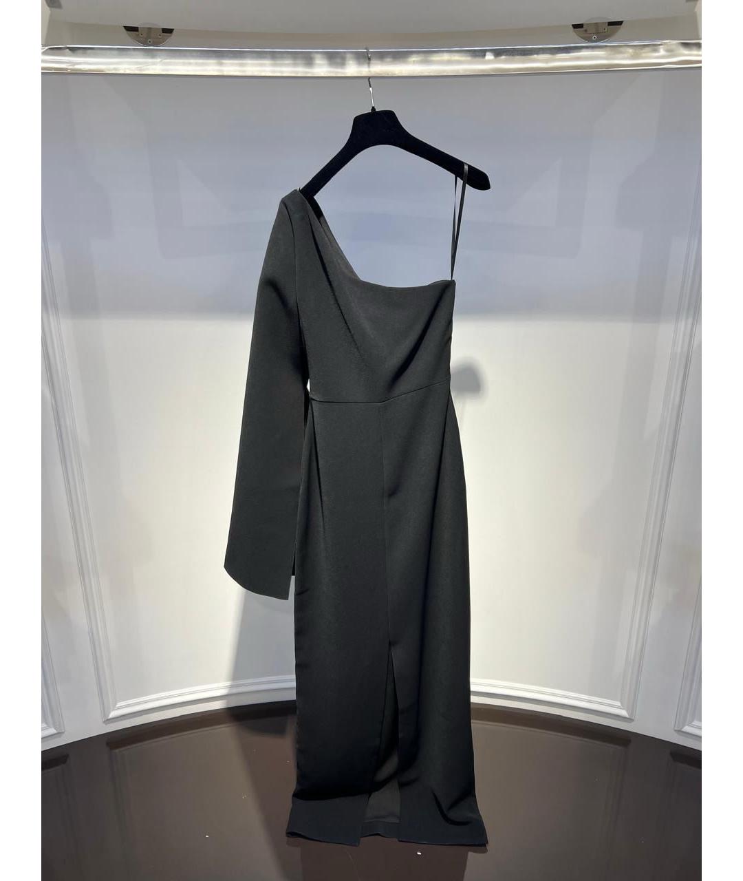 SOLACE LONDON Черное полиэстеровое вечернее платье, фото 2