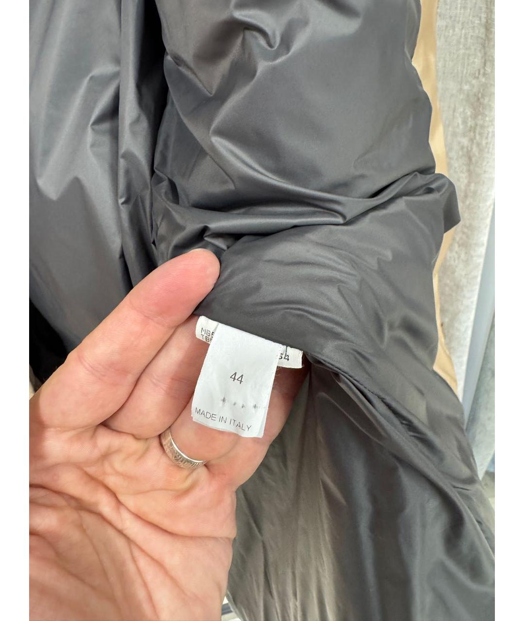 BRUNELLO CUCINELLI Бежевая полиамидовая куртка, фото 4