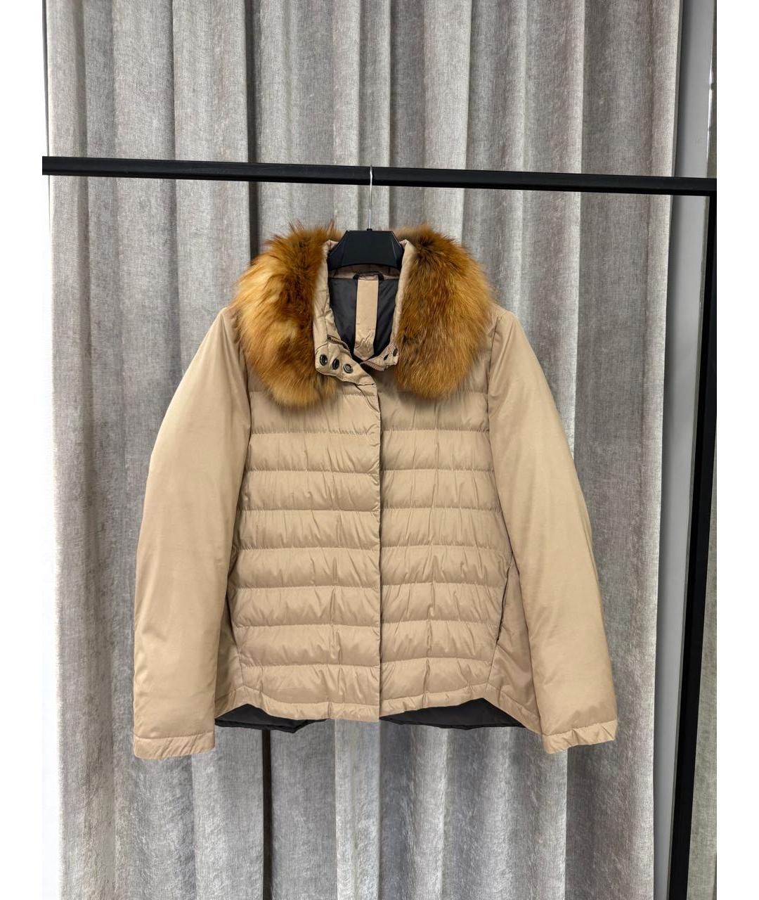 BRUNELLO CUCINELLI Бежевая полиамидовая куртка, фото 7