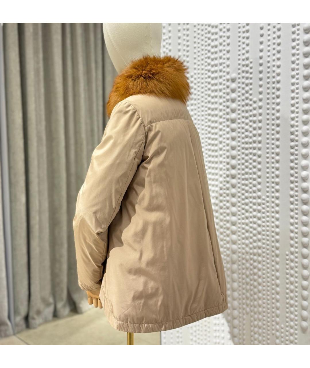 BRUNELLO CUCINELLI Бежевая полиамидовая куртка, фото 6