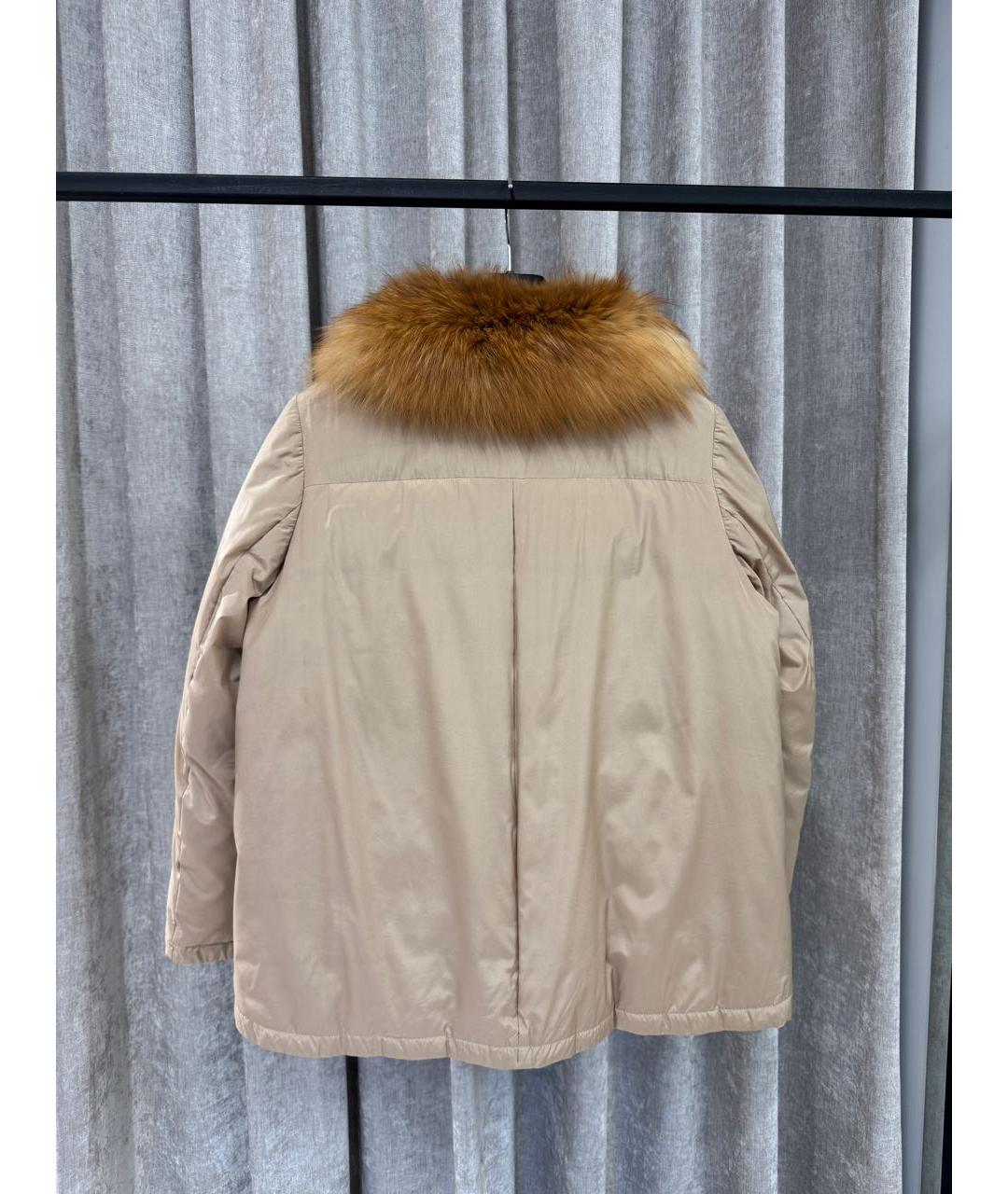 BRUNELLO CUCINELLI Бежевая полиамидовая куртка, фото 2