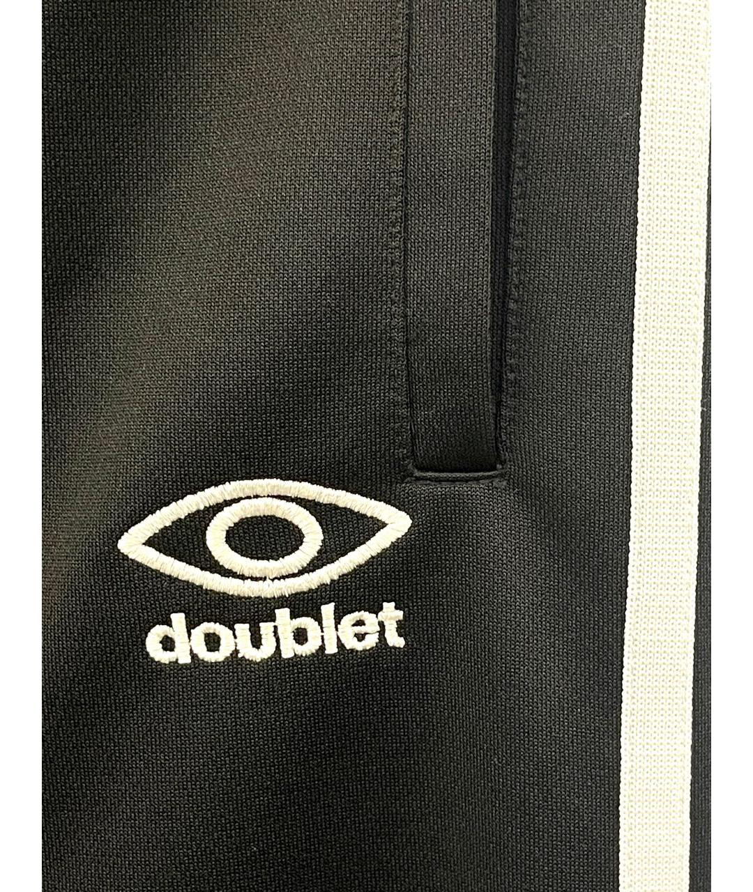 DOUBLET Черные полиэстеровые повседневные брюки, фото 3