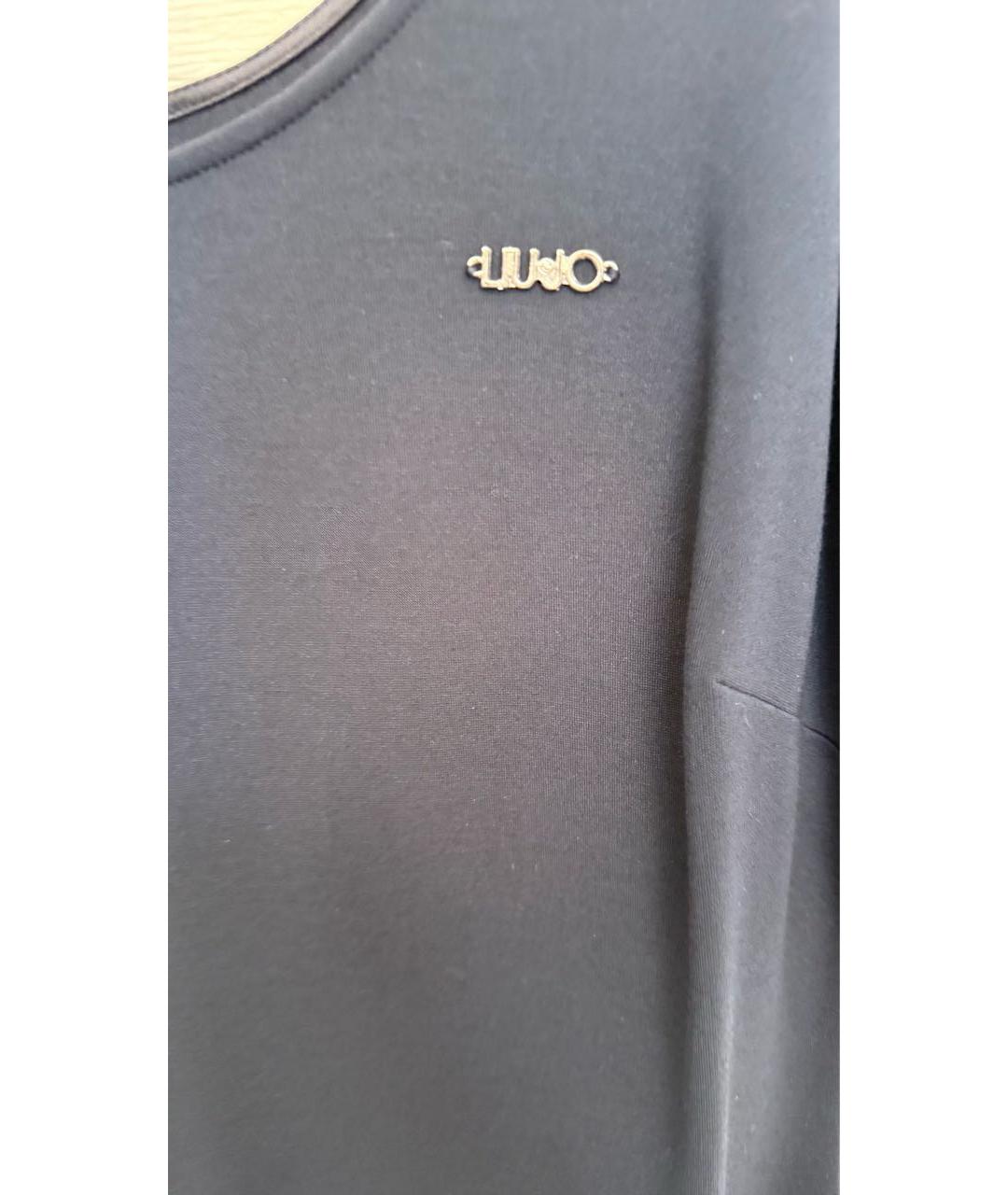 LIU JO Темно-синее повседневное платье, фото 4