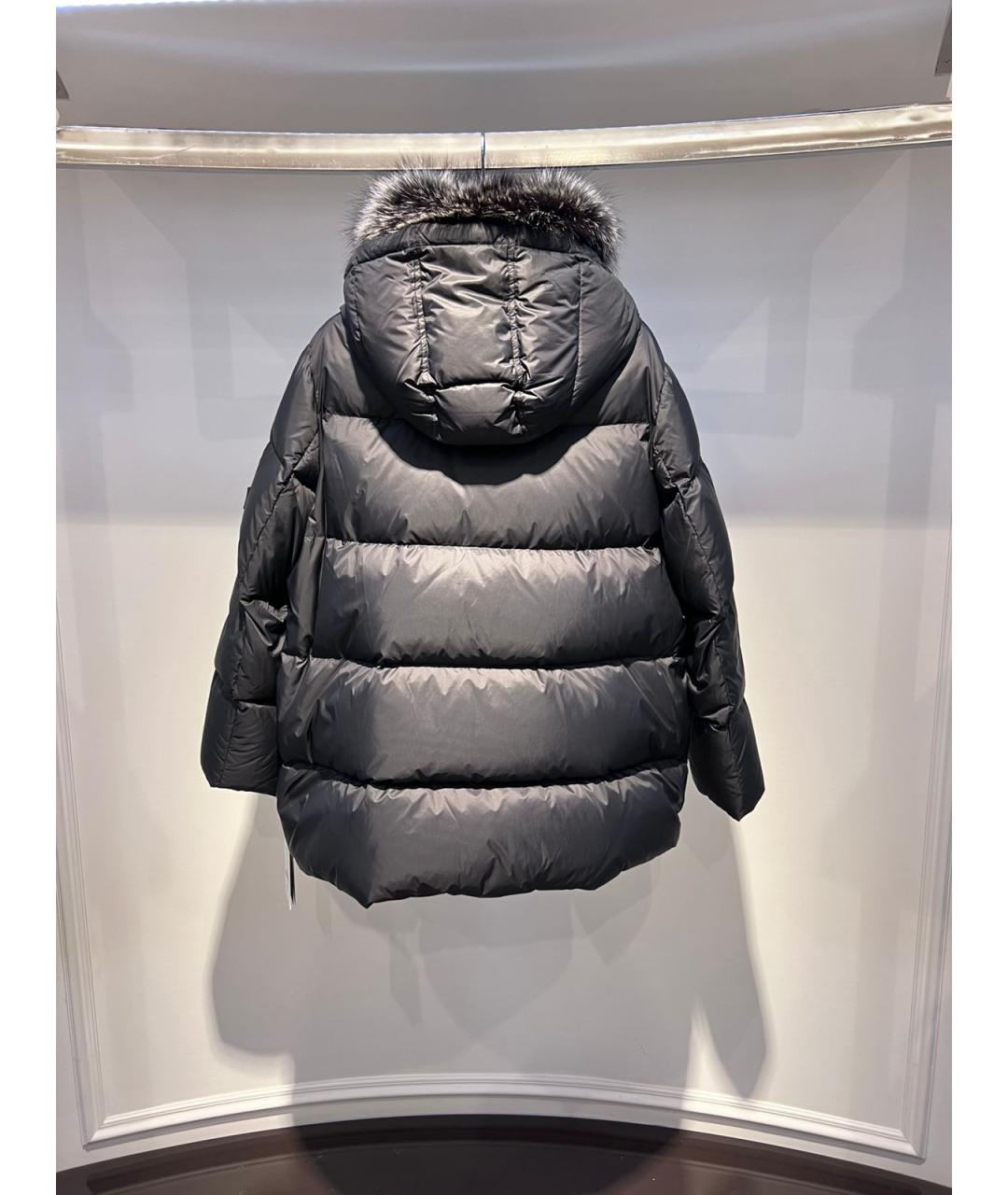 YVES SALOMON Серая полиамидовая куртка, фото 2