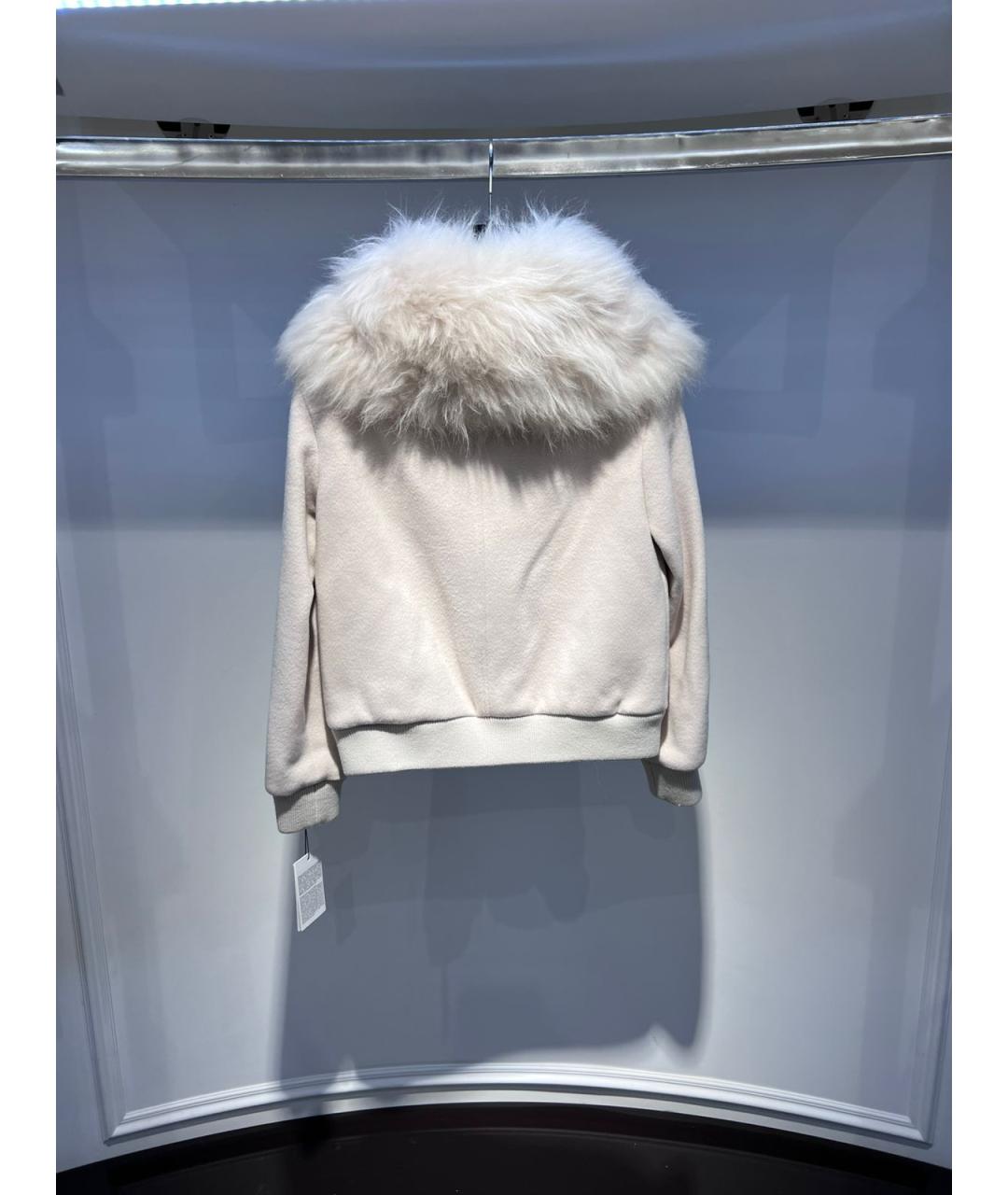 YVES SALOMON Бежевая шерстяная куртка, фото 3