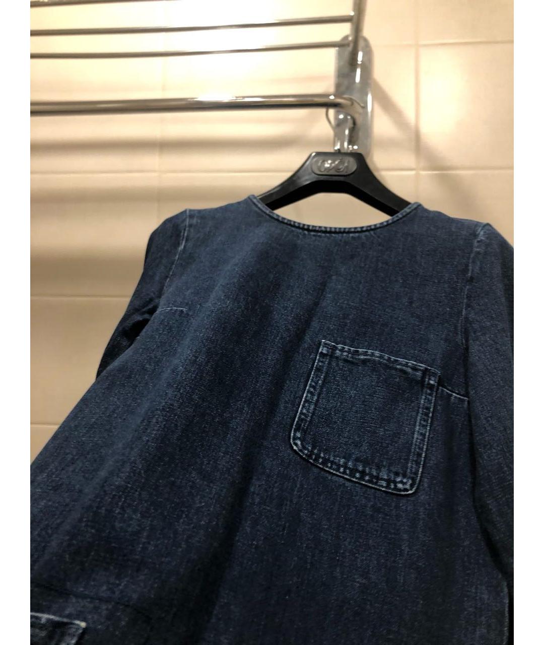 COS Синее деним повседневное платье, фото 4