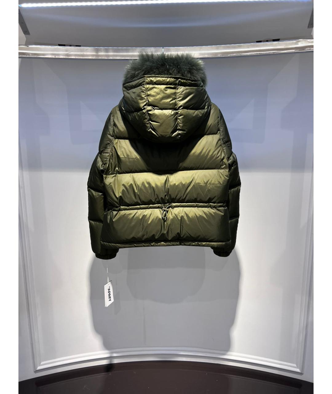 YVES SALOMON Зеленая полиэстеровая куртка, фото 2