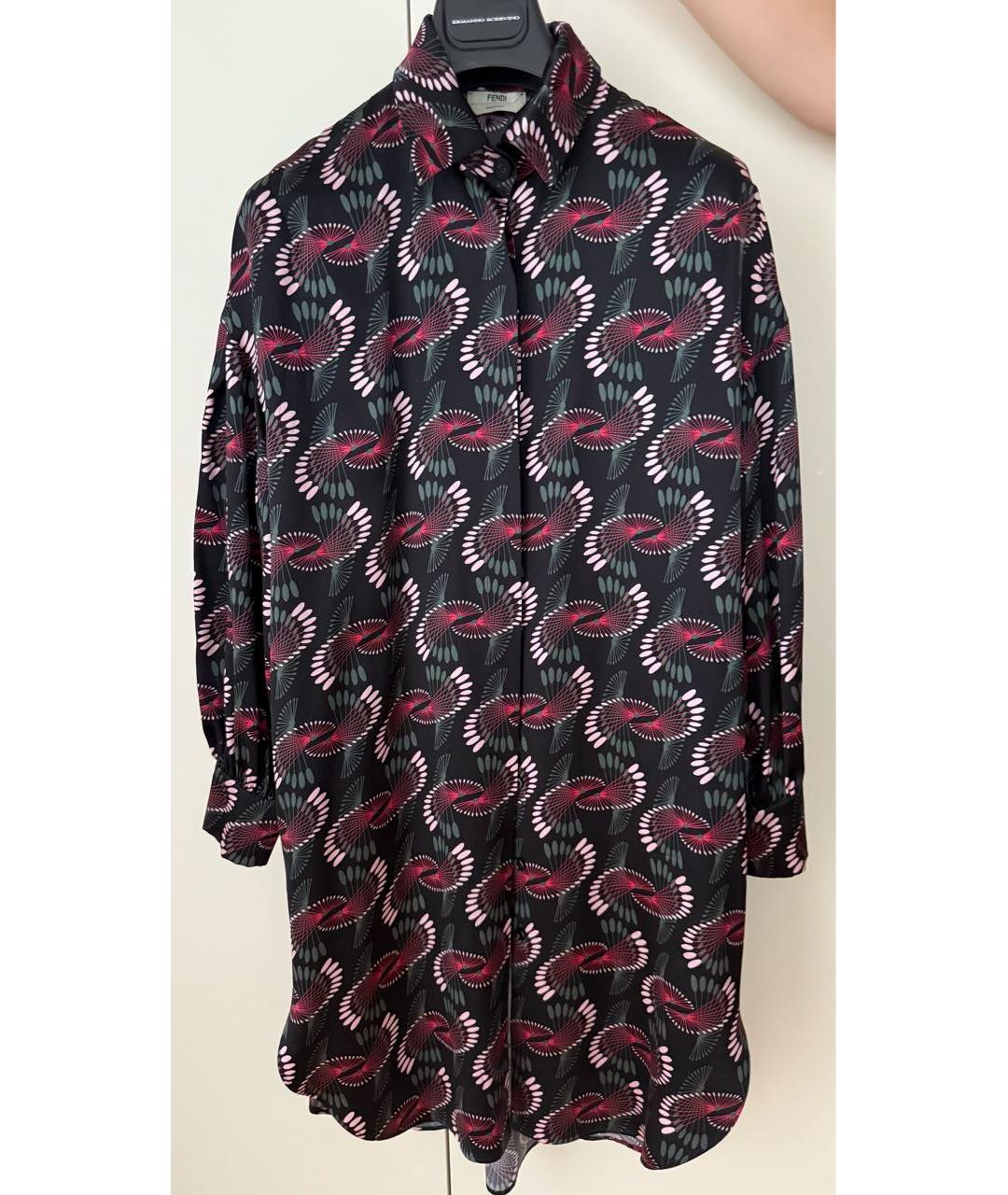 FENDI Мульти шелковая рубашка, фото 6