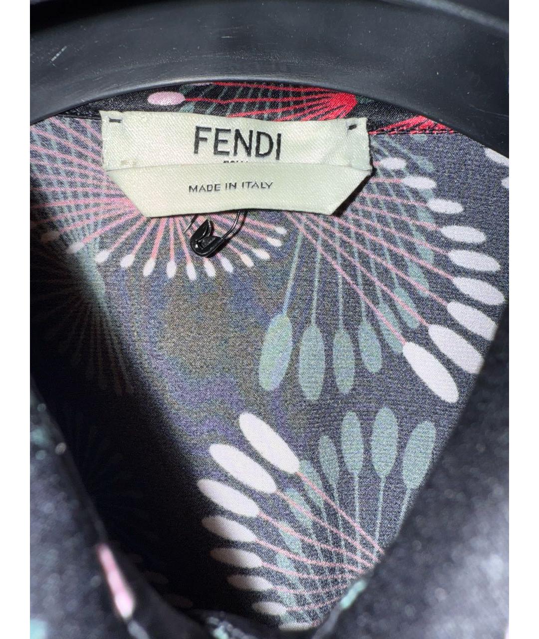 FENDI Мульти шелковая рубашка, фото 4