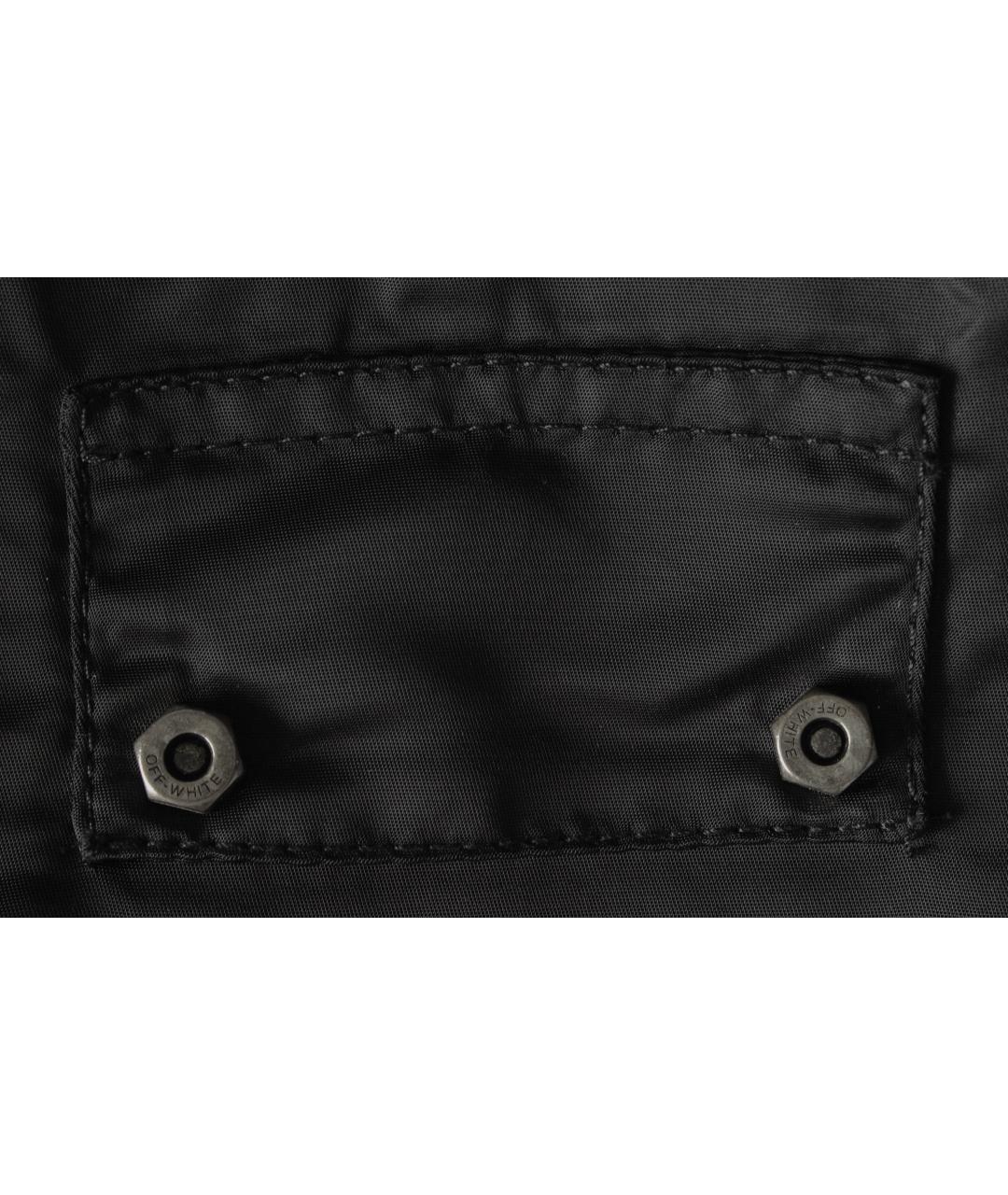 OFF-WHITE Черная полиамидовая куртка, фото 6