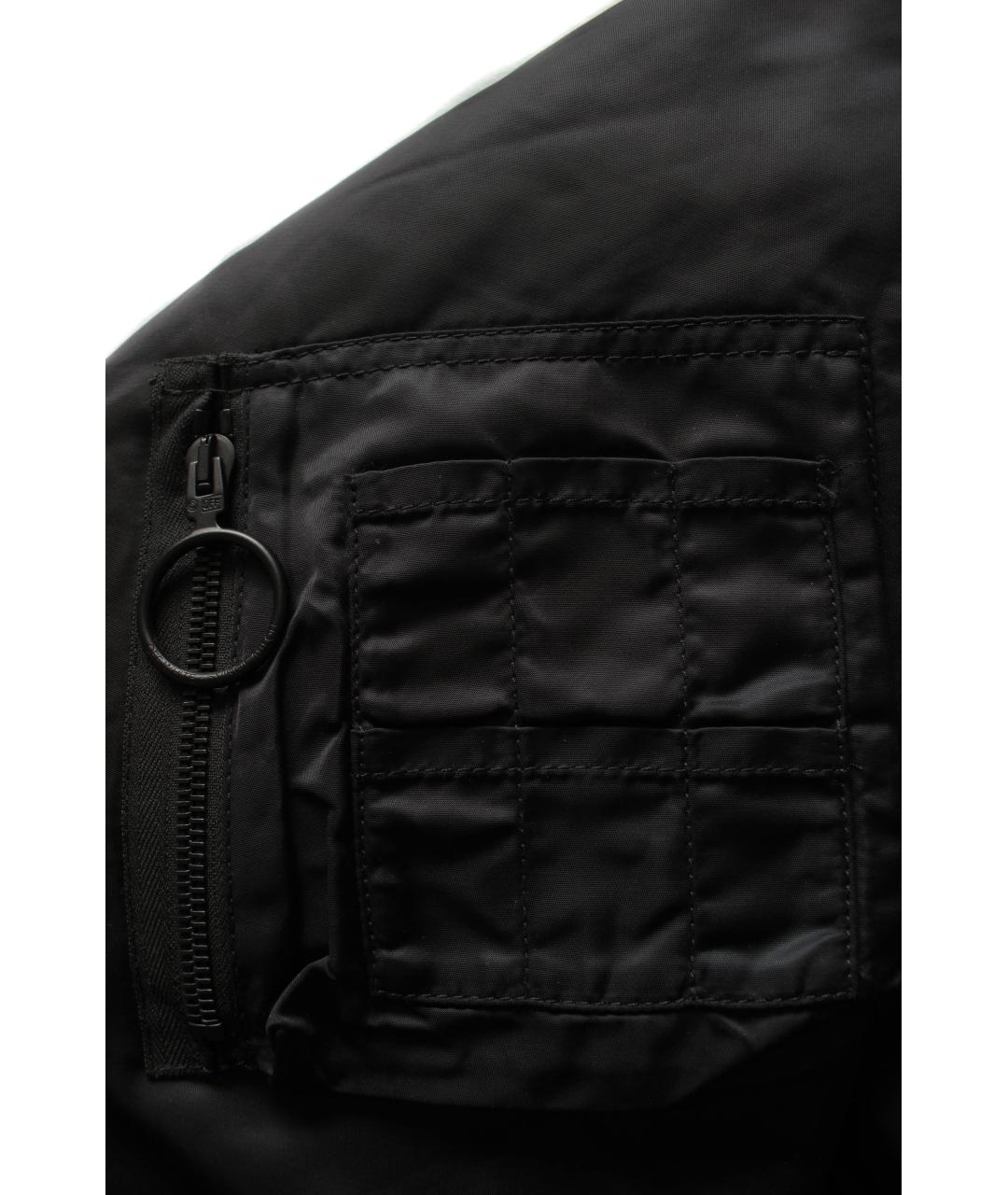 OFF-WHITE Черная полиамидовая куртка, фото 8