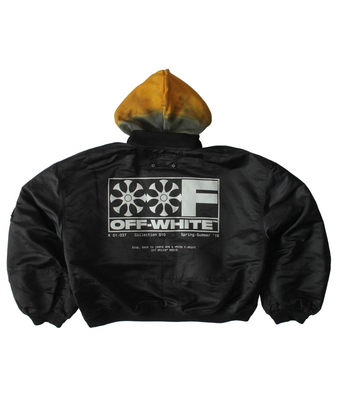 OFF-WHITE Черная полиамидовая куртка, фото 5