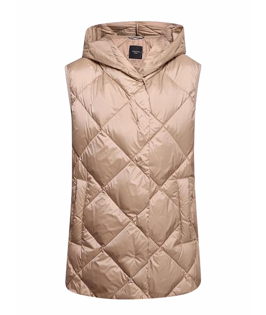 WEEKEND MAX MARA Бежевый полиэстеровый жилет, фото 1