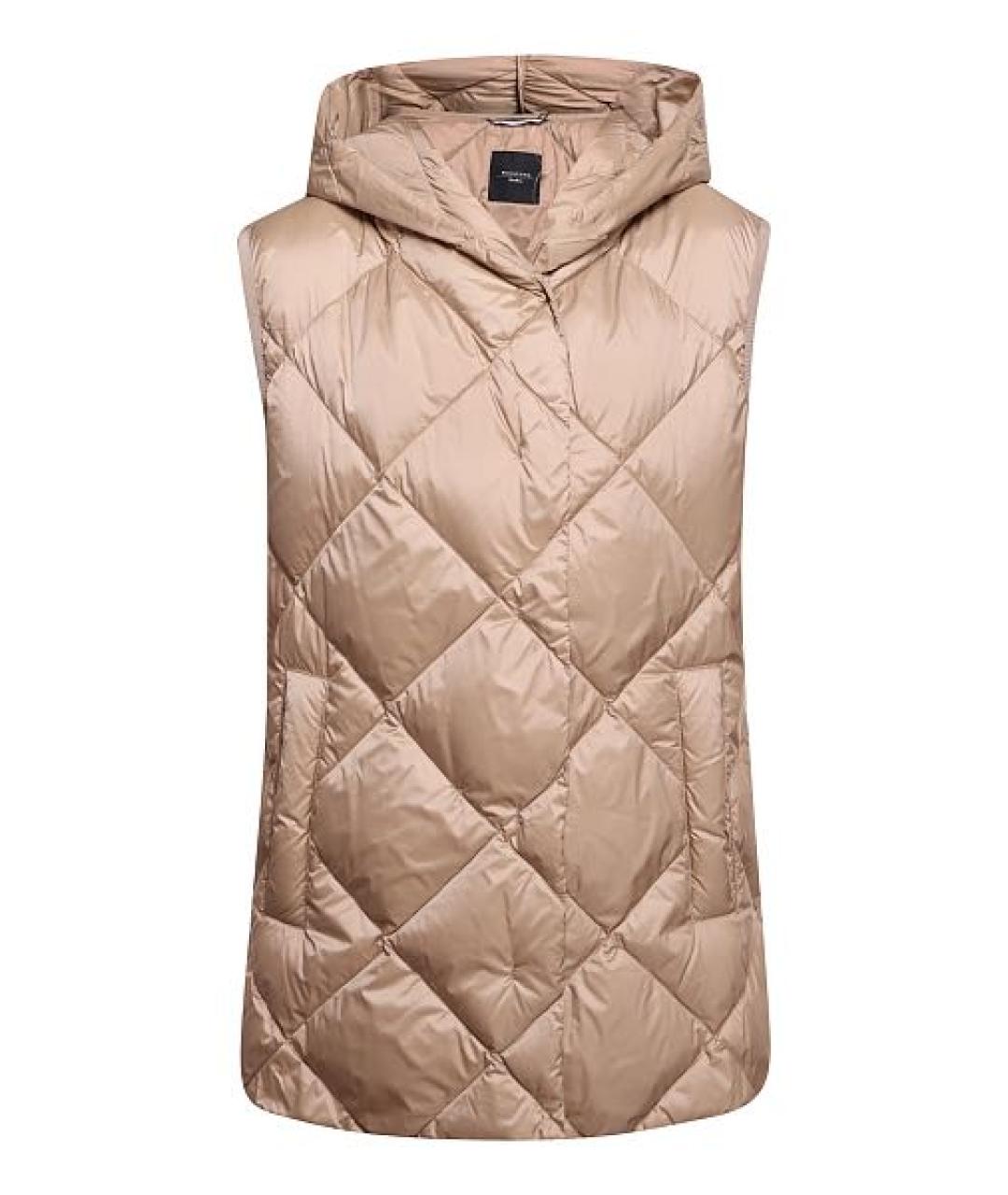 WEEKEND MAX MARA Бежевый полиэстеровый жилет, фото 1