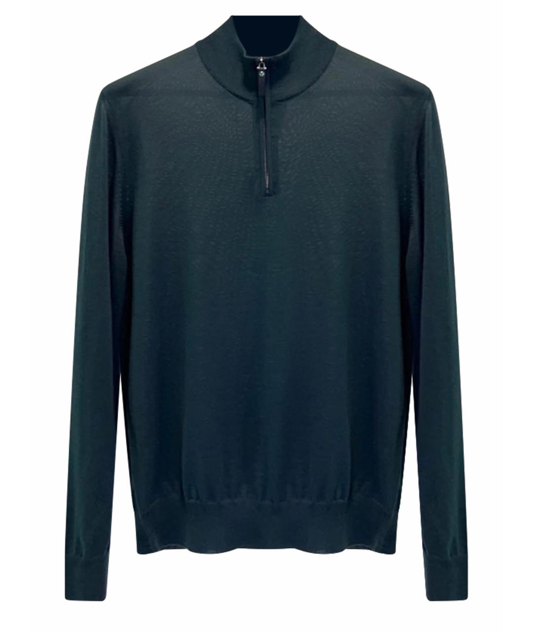 CANALI Зеленый шерстяной джемпер / свитер, фото 1