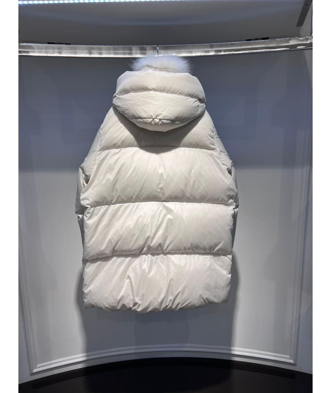 YVES SALOMON Бежевый полиэстеровый пуховик, фото 2