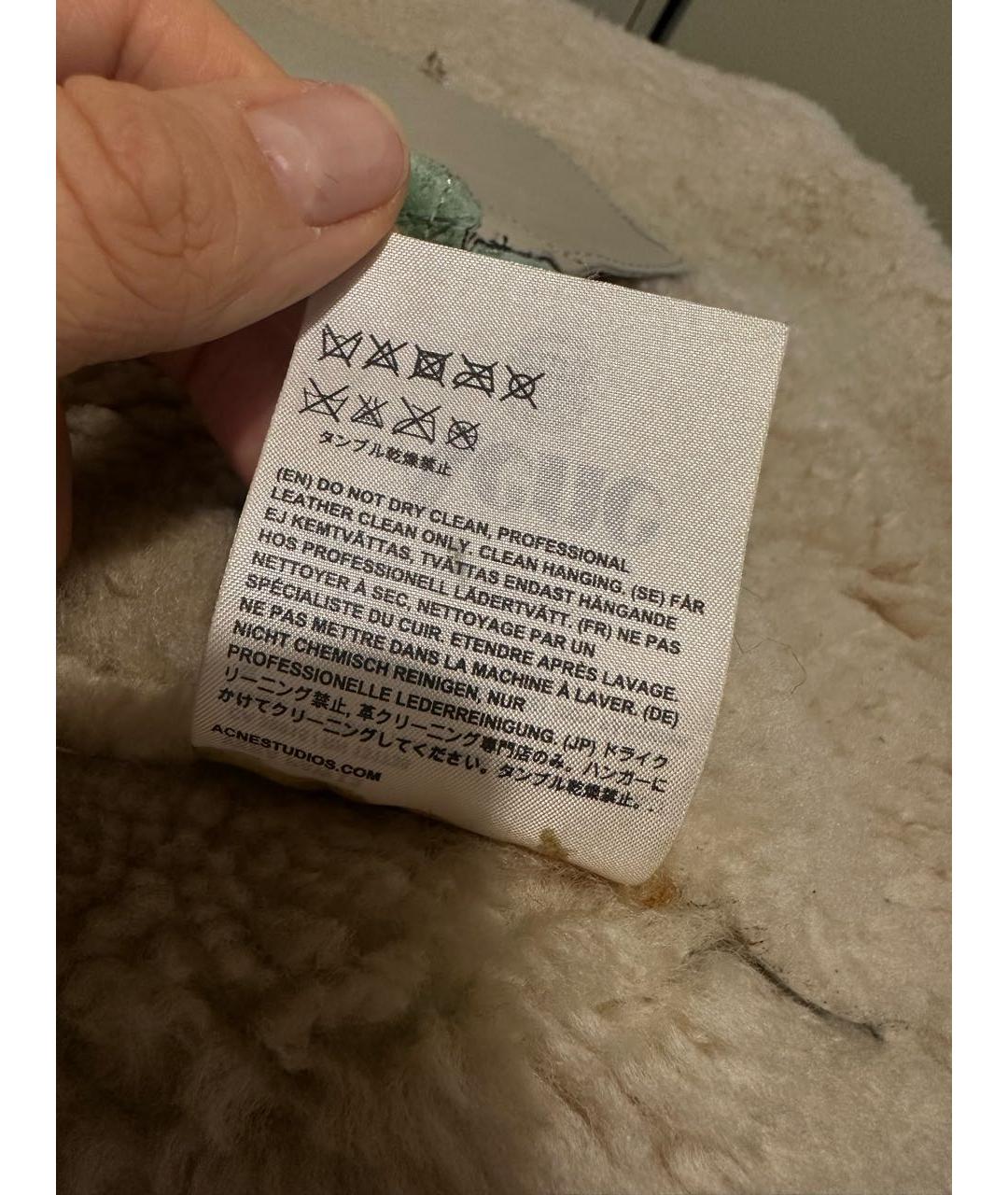 ACNE STUDIOS Салатовая замшевая дубленка, фото 6