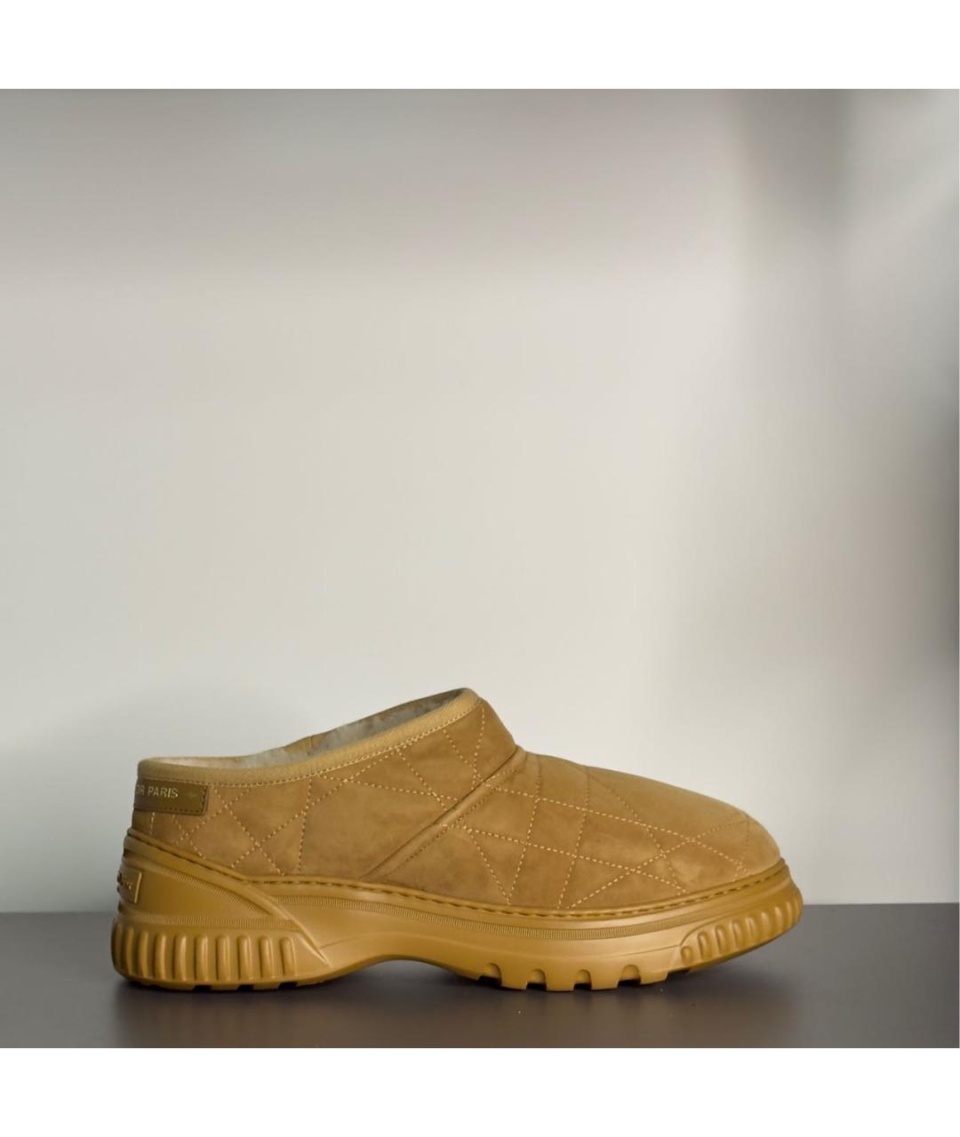 CHRISTIAN DIOR Коричневые замшевые полусапоги, фото 9