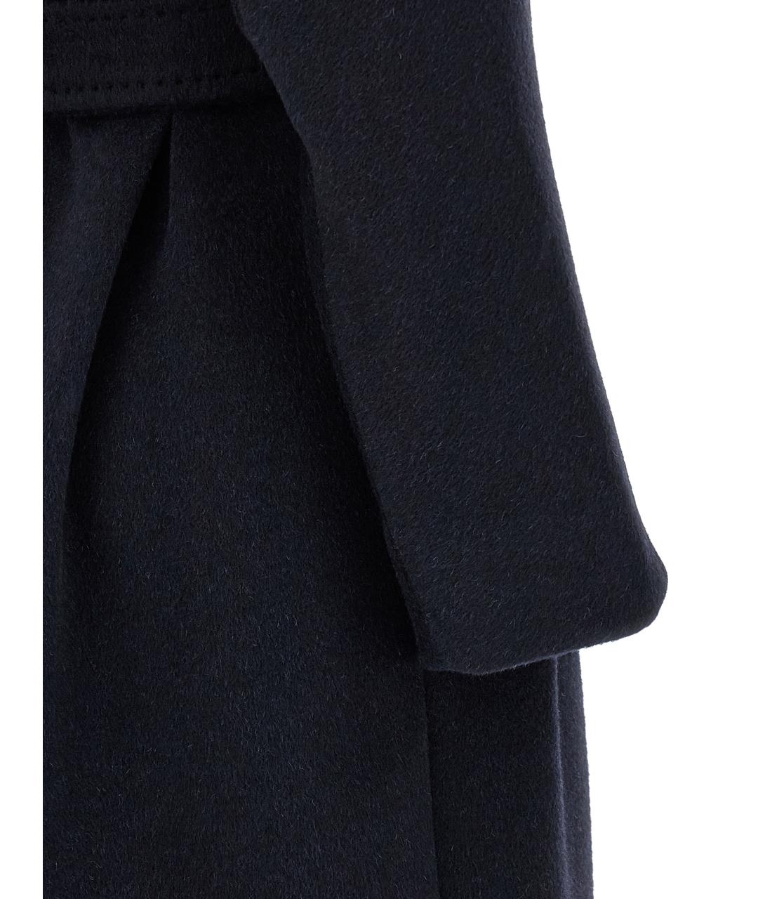 WEEKEND MAX MARA Синее шерстяное пальто, фото 4