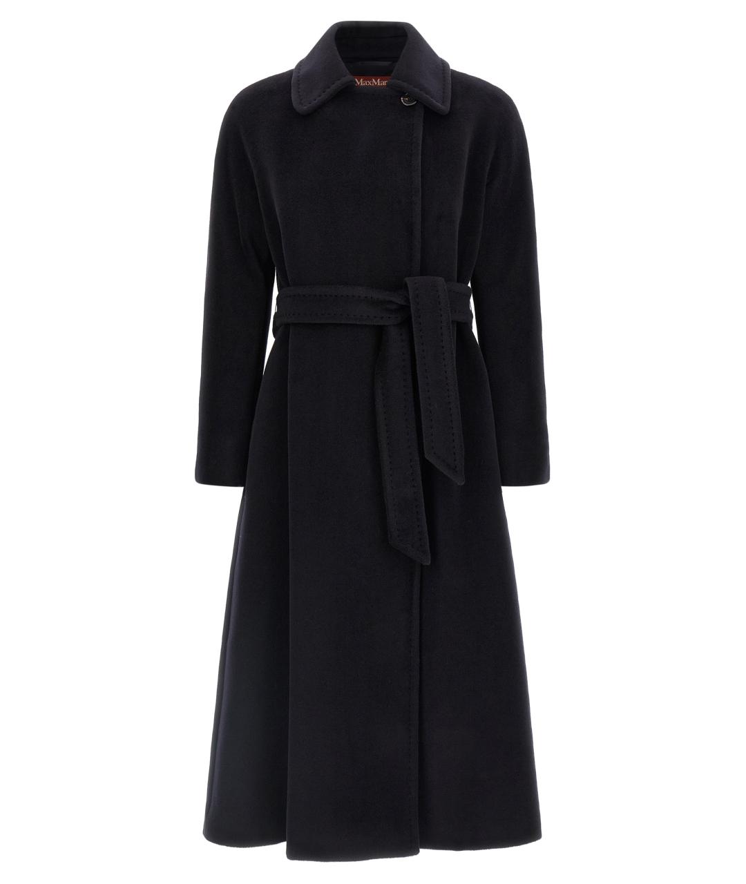 MAX MARA STUDIO Синее шерстяное пальто, фото 1