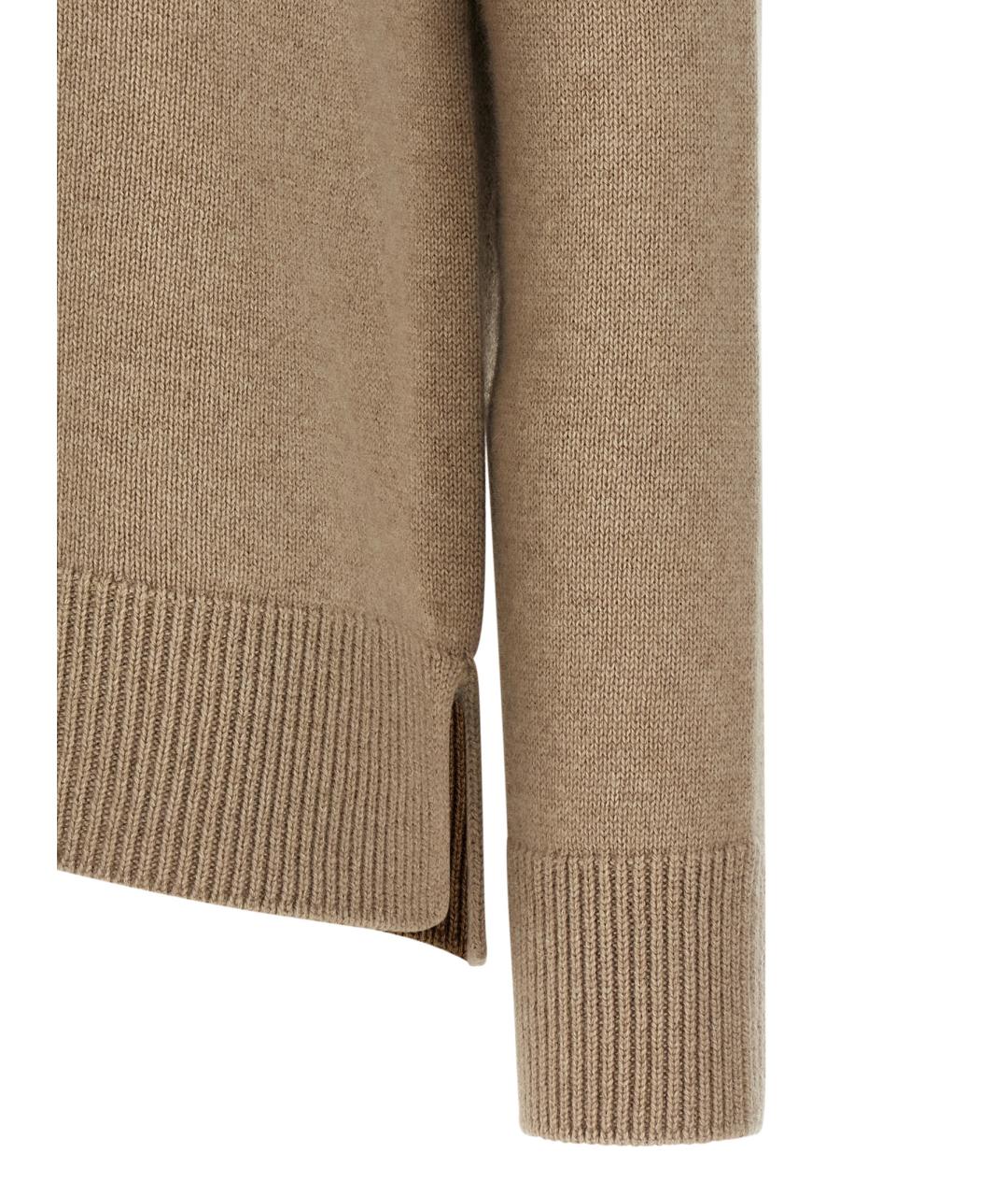 'S MAX MARA Бежевый кашемировый джемпер / свитер, фото 4