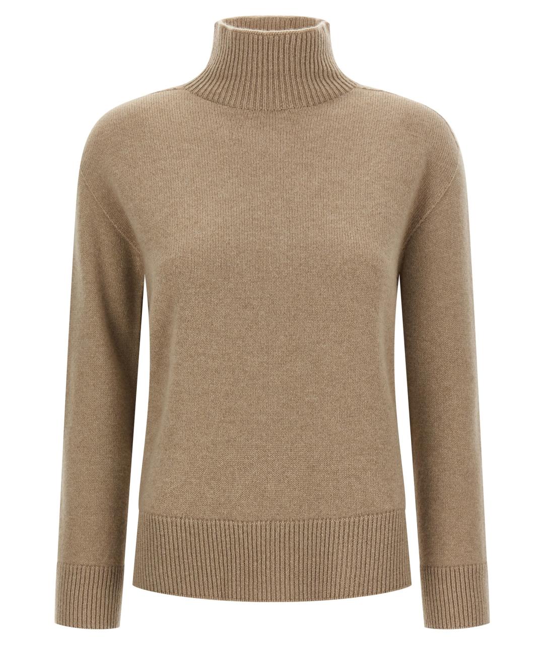 'S MAX MARA Бежевый кашемировый джемпер / свитер, фото 1