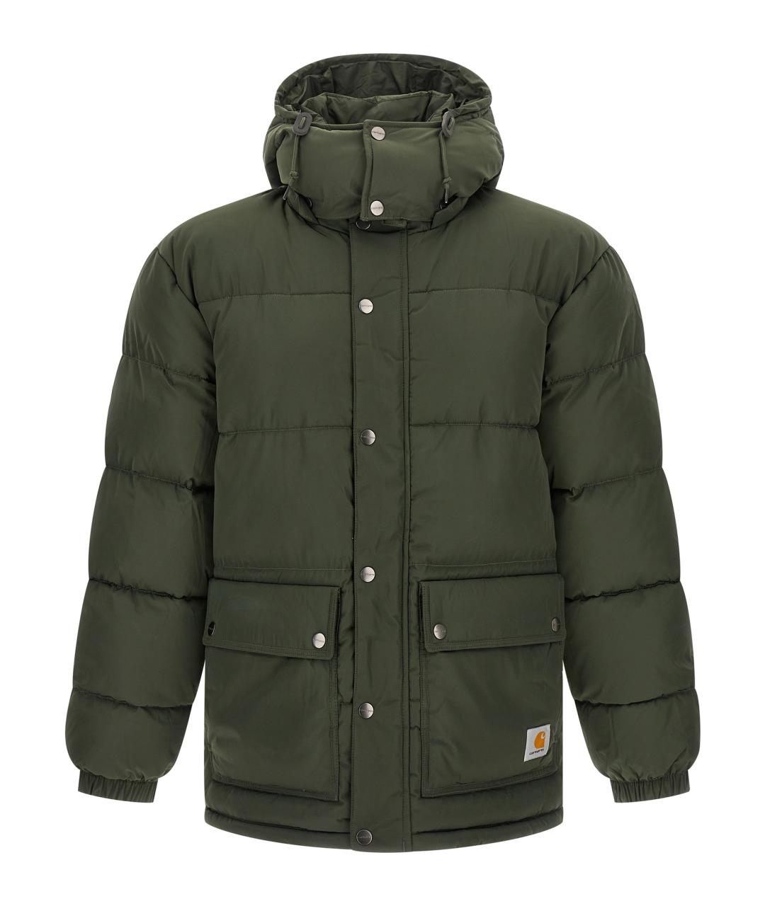 CARHARTT WIP Зеленый полиамидовый пуховик, фото 1