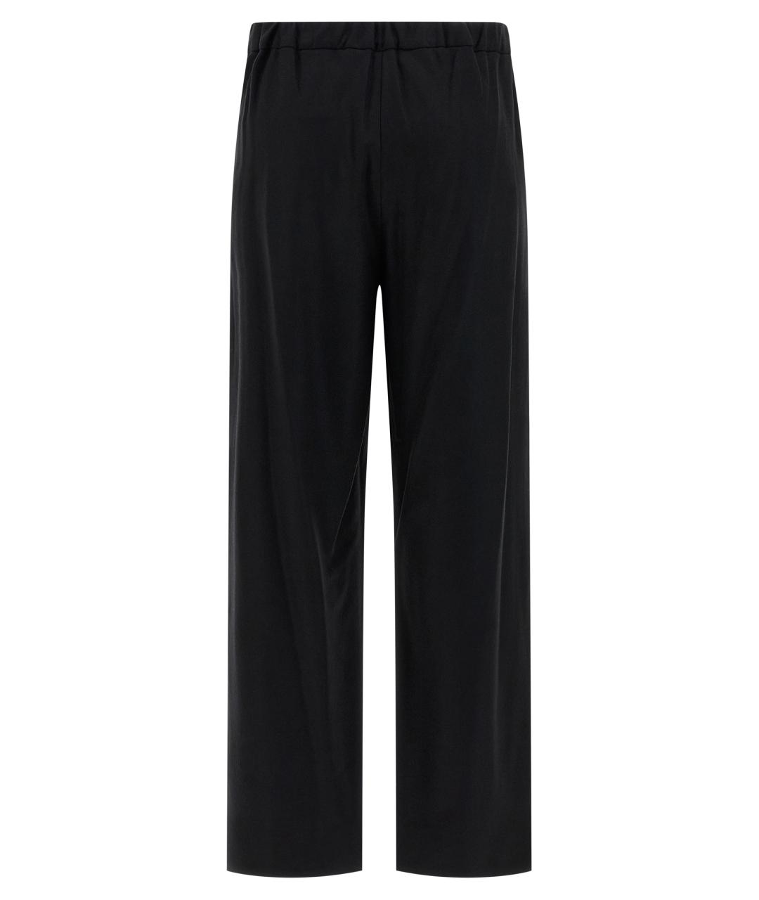 'S MAX MARA Черные шерстяные прямые брюки, фото 2