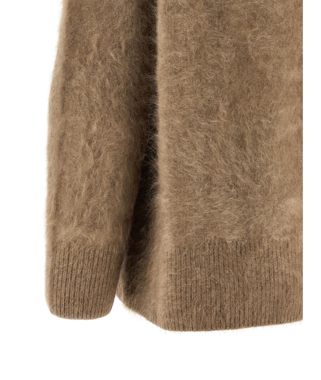 'S MAX MARA Бежевый кашемировый джемпер / свитер, фото 4