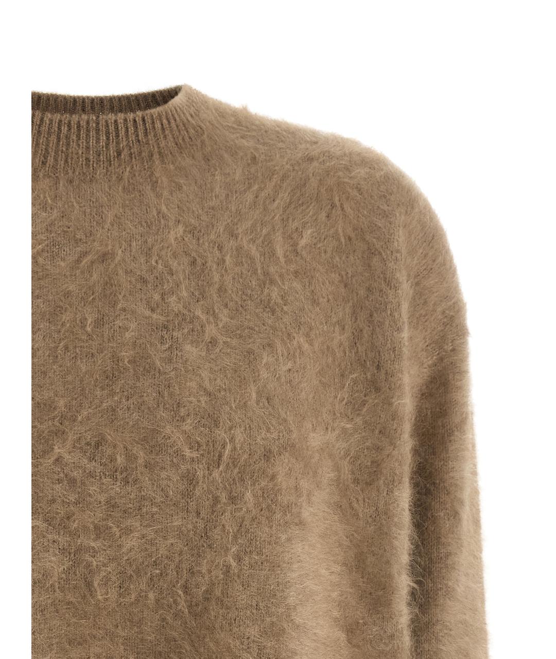 'S MAX MARA Бежевый кашемировый джемпер / свитер, фото 3