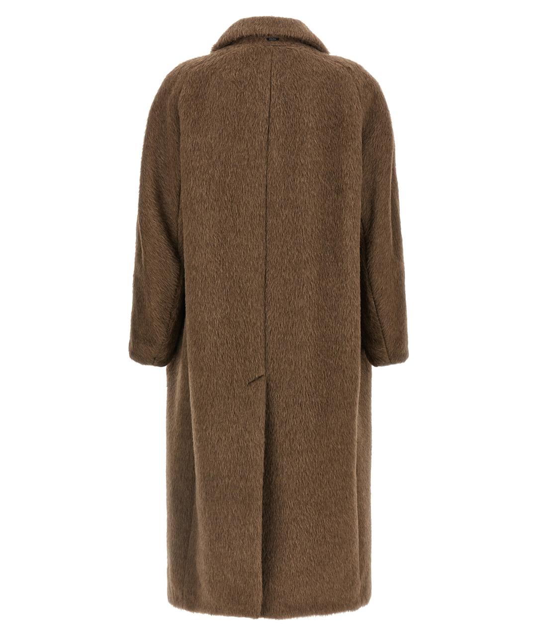 'S MAX MARA Коричневое шерстяное пальто, фото 2