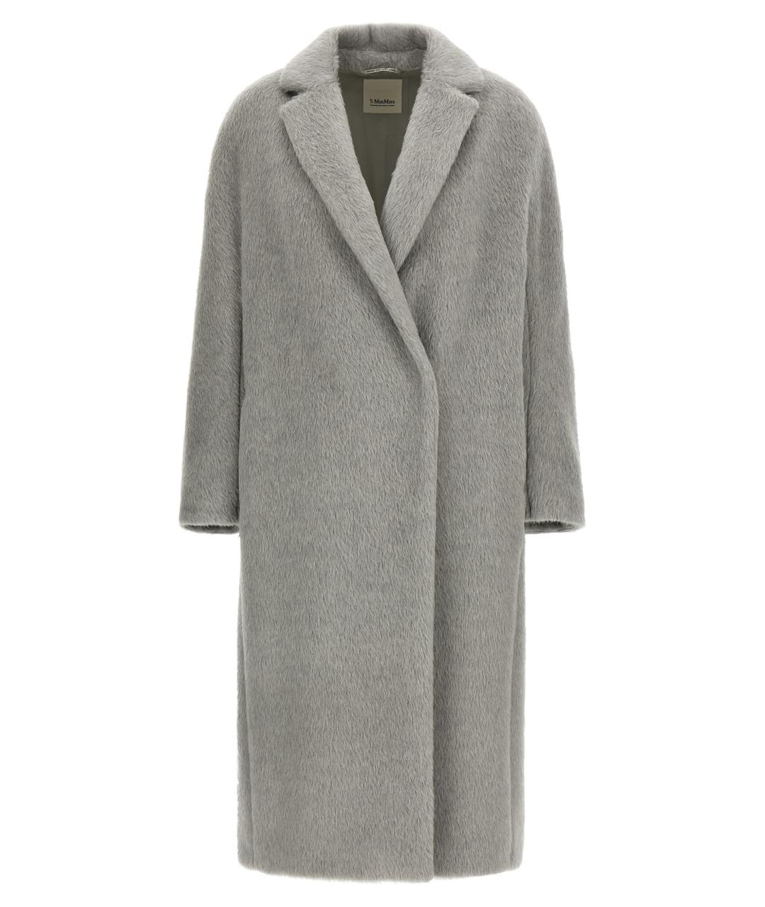 'S MAX MARA Серое шерстяное пальто, фото 1