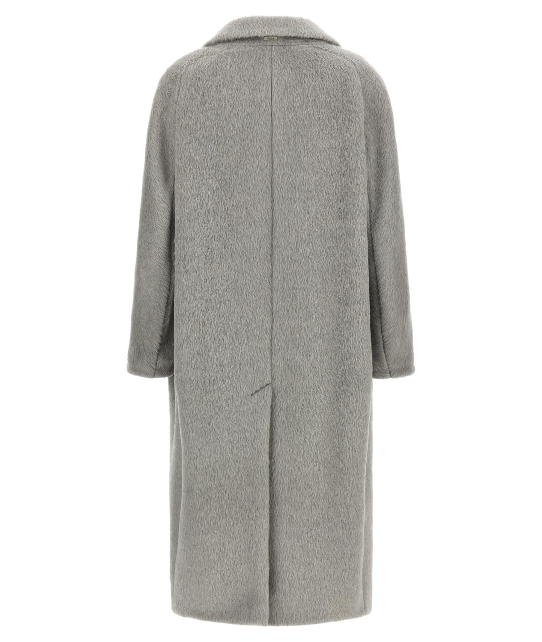 'S MAX MARA Серое шерстяное пальто, фото 2