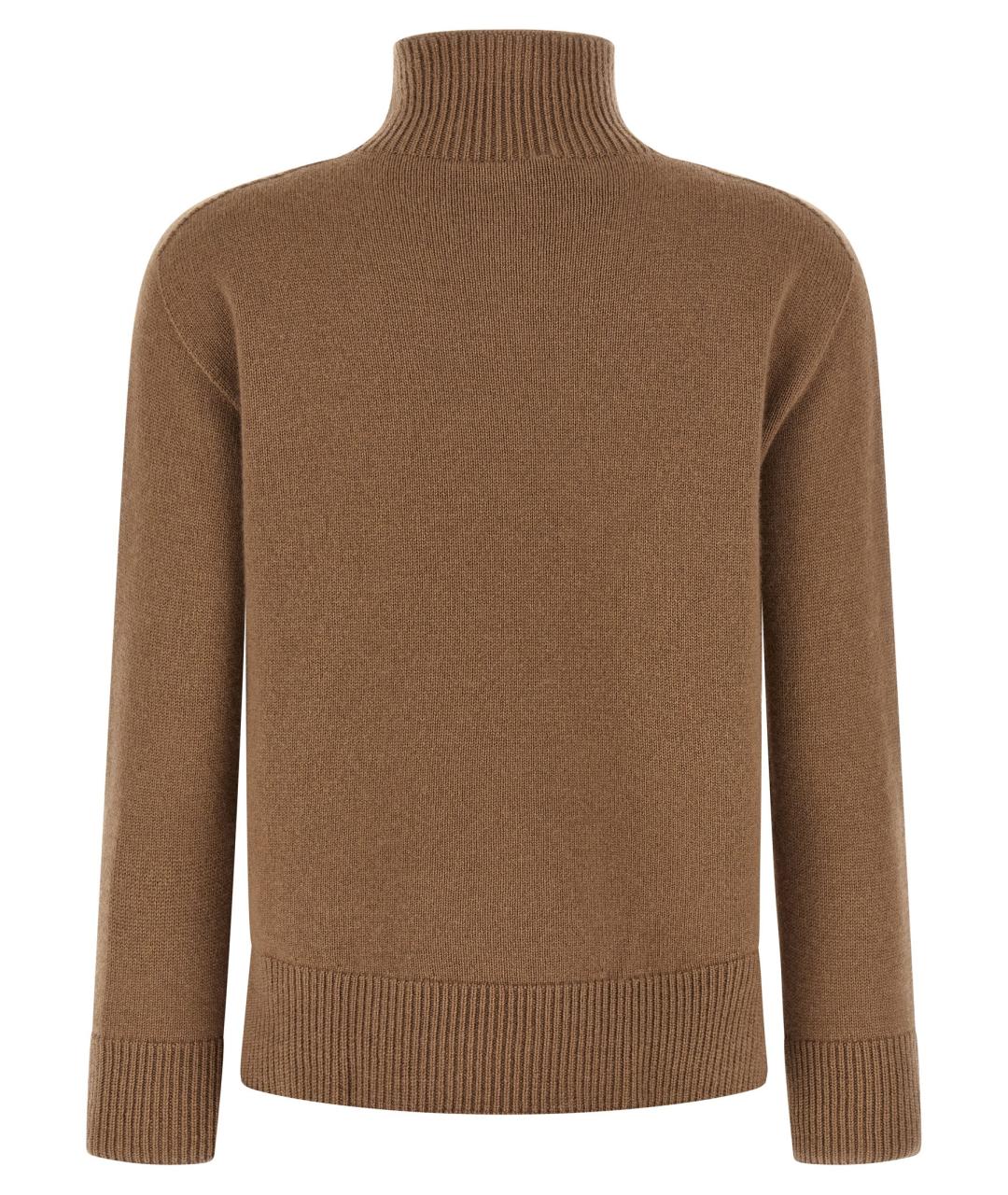 'S MAX MARA Коричневый кашемировый джемпер / свитер, фото 2