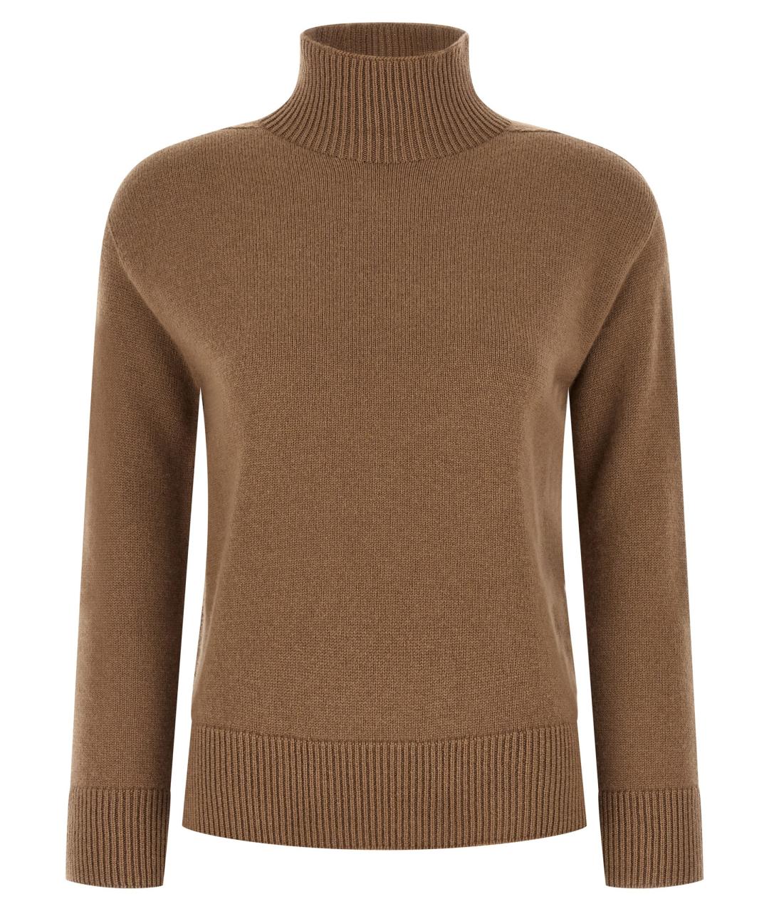 'S MAX MARA Коричневый кашемировый джемпер / свитер, фото 1